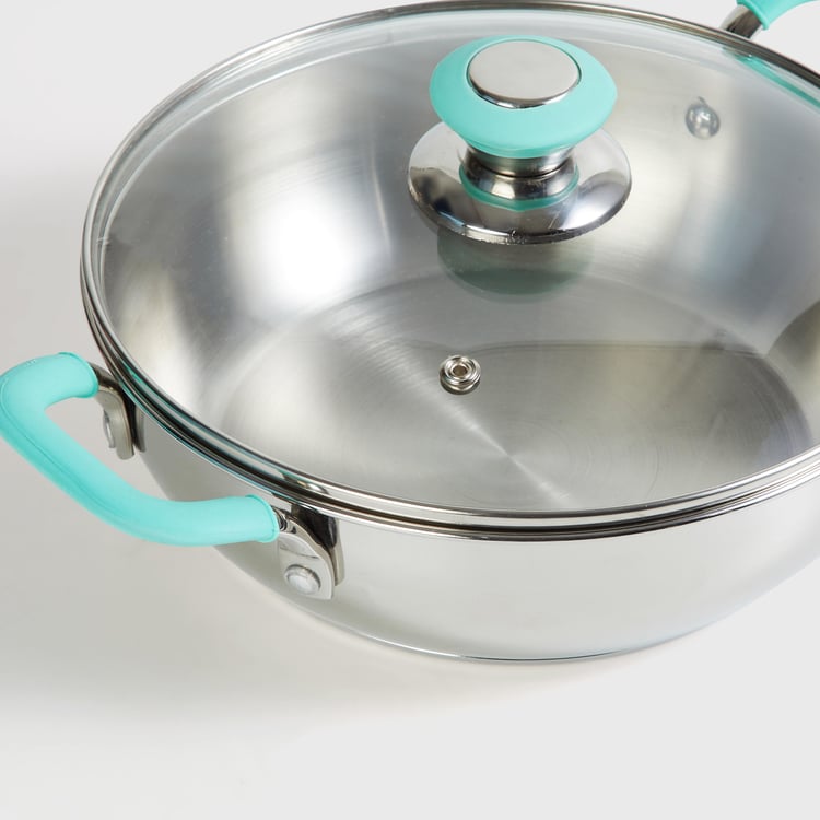 Chef Special Stainless Steel Kadhai with Lid - 3L