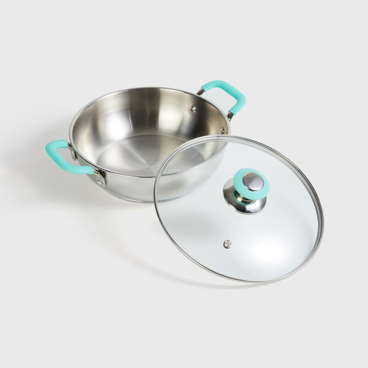 Chef Special Stainless Steel Kadhai with Lid - 3L