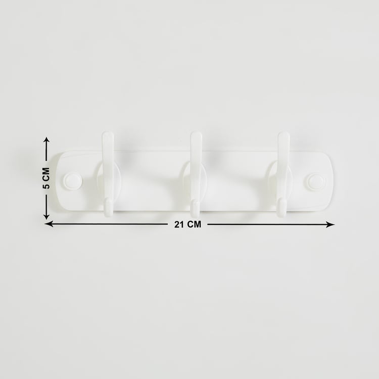 Orion 3 Knobs Plastic Adhesive Wall Hook