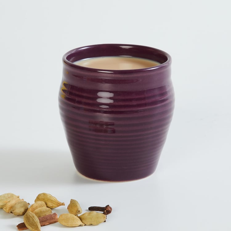 Colour Connect Purple Stoneware Kullhad - 150ml