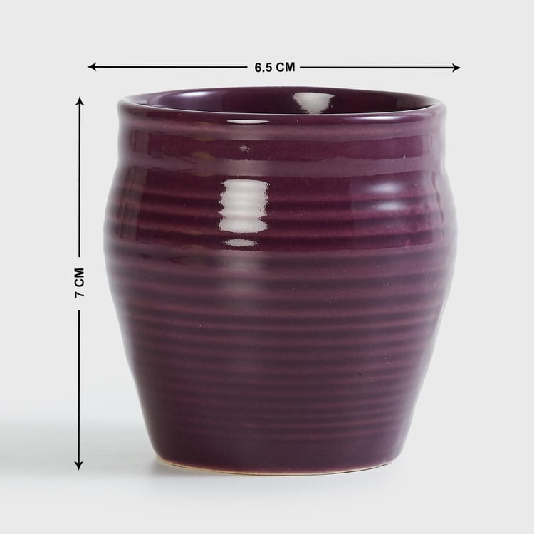 Colour Connect Purple Stoneware Kullhad - 150ml