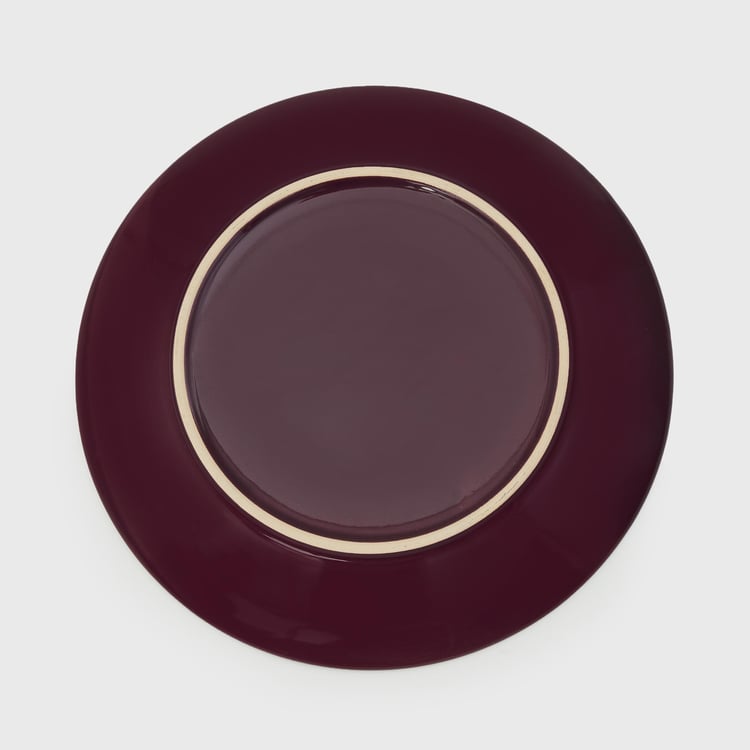 Colour Connect Purple Textured Stoneware Dinner Plate - 26.5cm