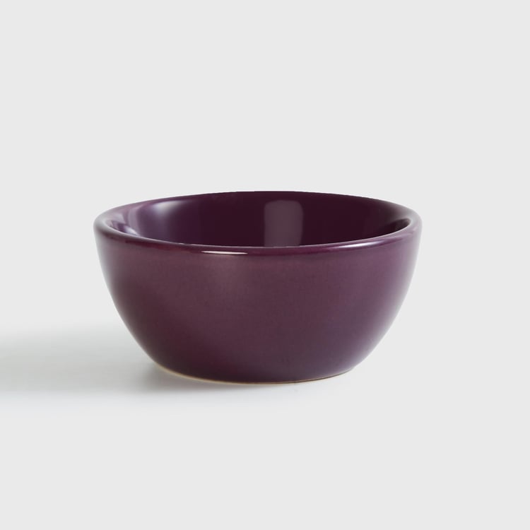 Pavo Colour Connect Purple Stoneware Dip Bowl - Set of 4