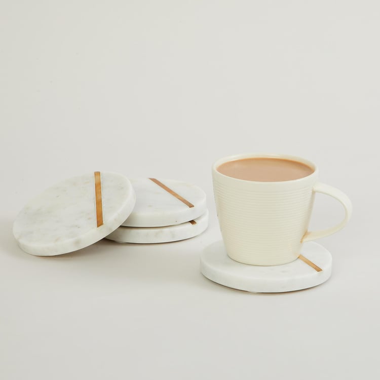 Eternity Levish Set of 4 Marble Coasters