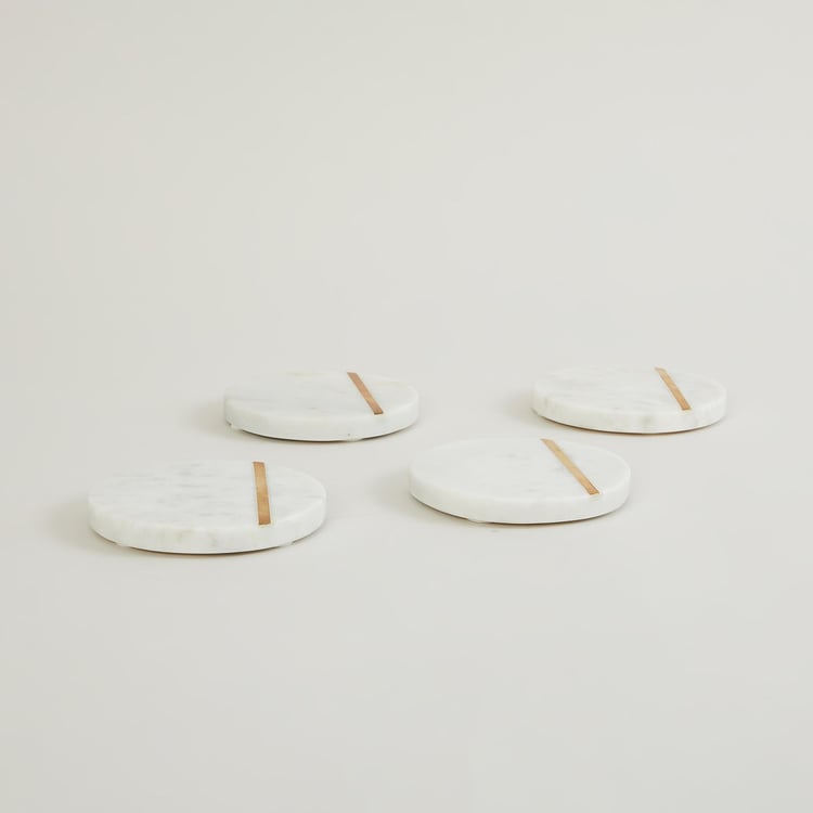 Eternity Levish Set of 4 Marble Coasters