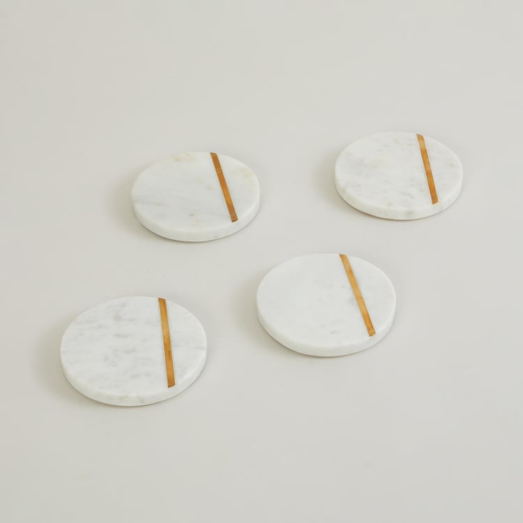 Eternity Levish Set of 4 Marble Coasters