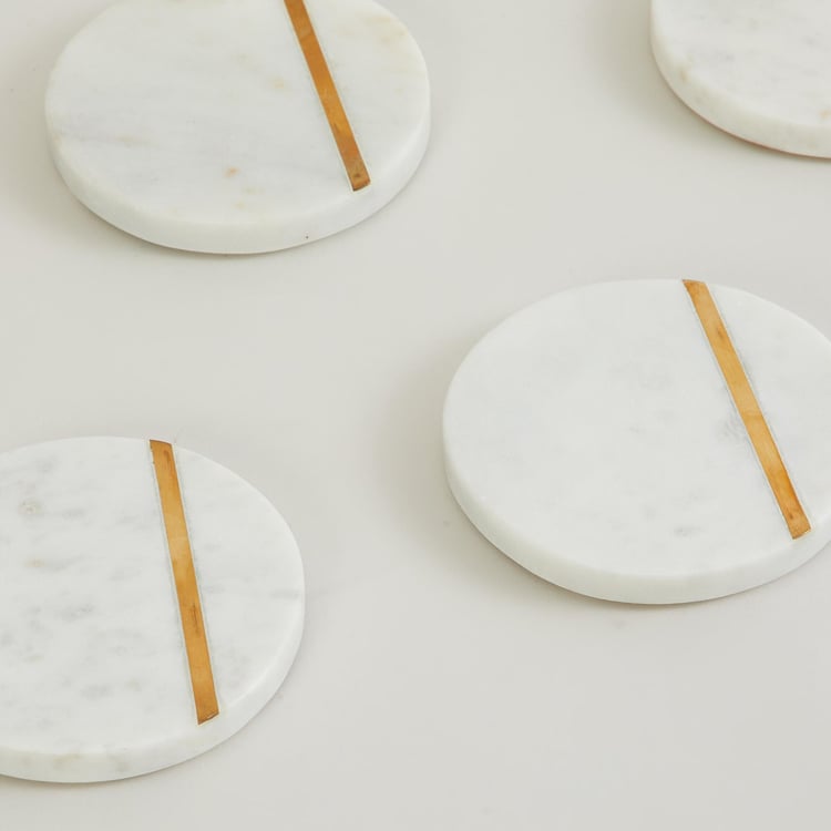 Eternity Levish Set of 4 Marble Coasters