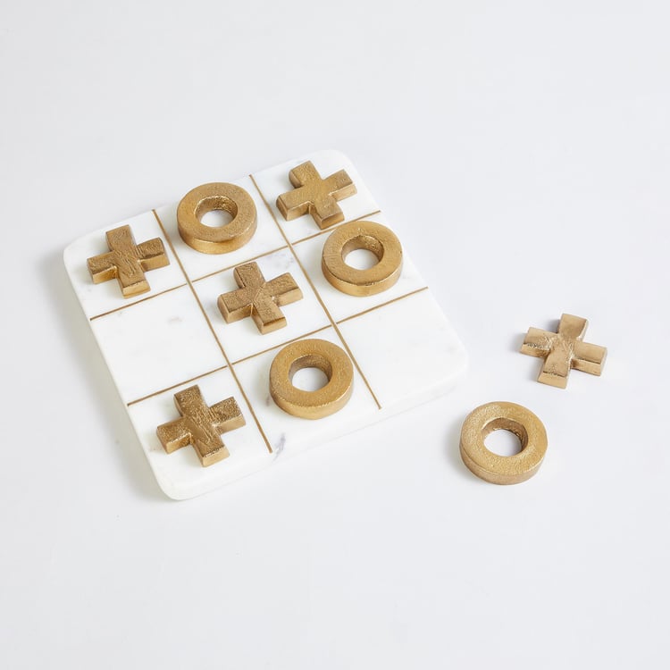 Eternity Marble Tic Tac Toe with Stand