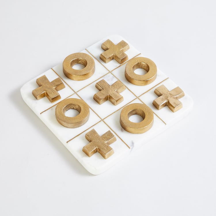 Eternity Marble Tic Tac Toe with Stand