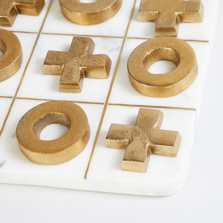 Eternity Marble Tic Tac Toe with Stand