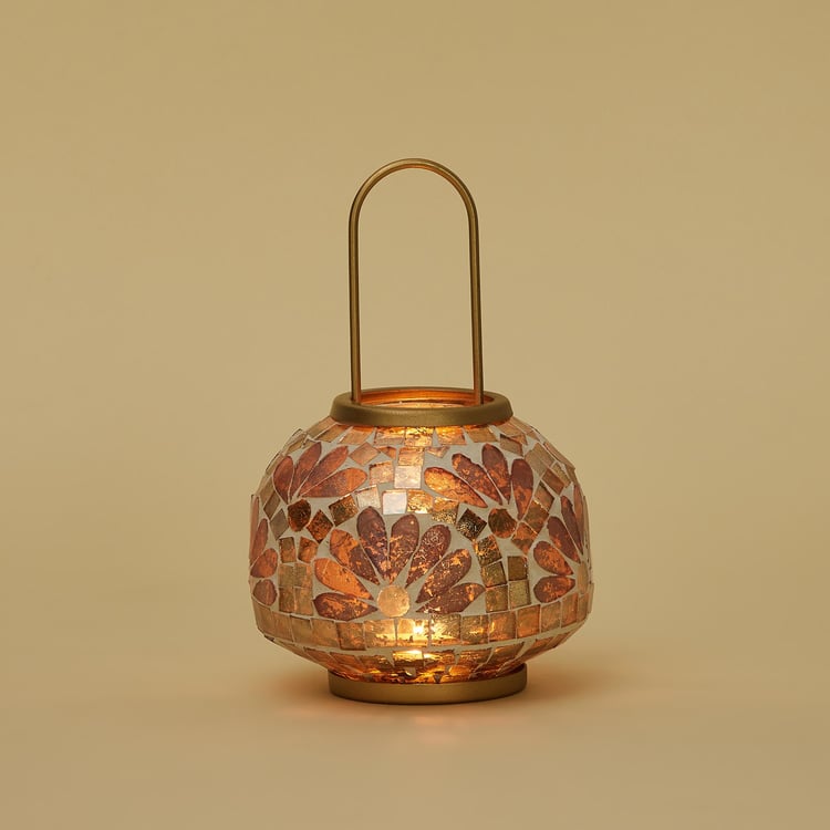 Mabel Glass Mosaic Hanging Lantern