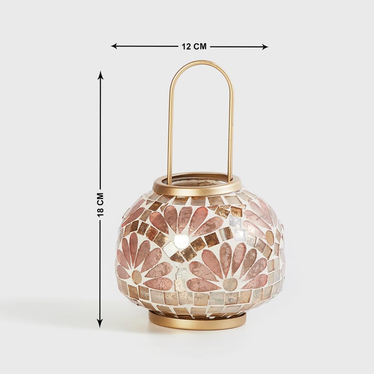 Mabel Glass Mosaic Hanging Lantern