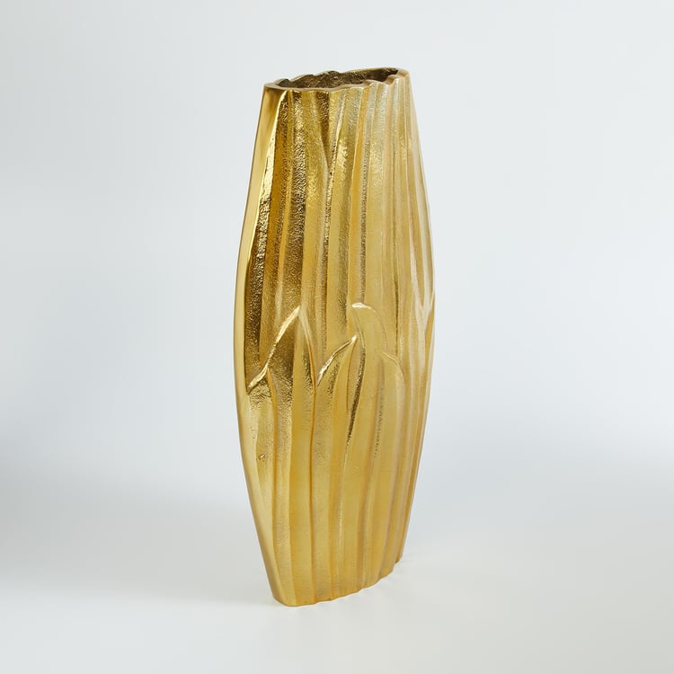 Austin Metal Embossed Tall Vase