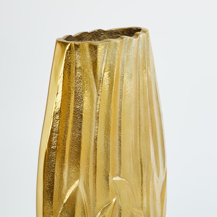 Austin Metal Embossed Tall Vase