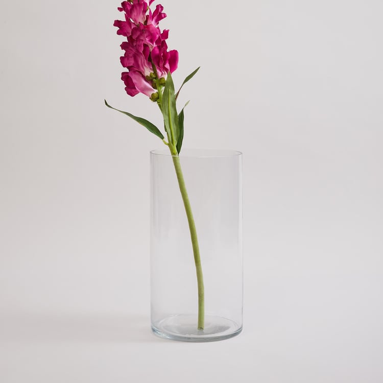 Contour Glass Cylindrical Table Vase