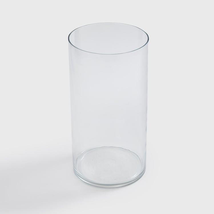 Contour Glass Cylindrical Table Vase