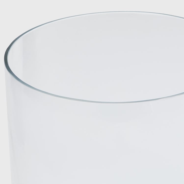 Contour Glass Cylindrical Table Vase