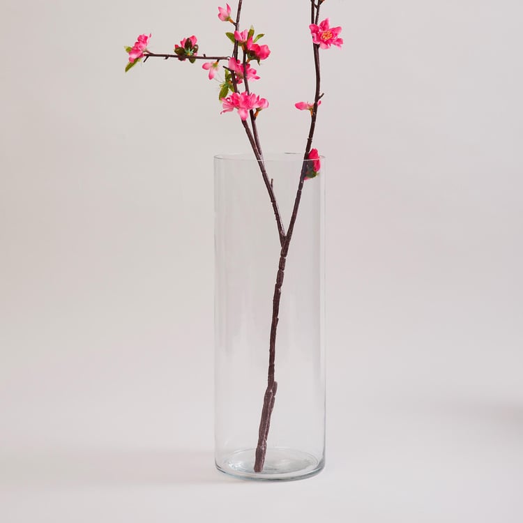 Contour Glass Cylindrical Table Vase