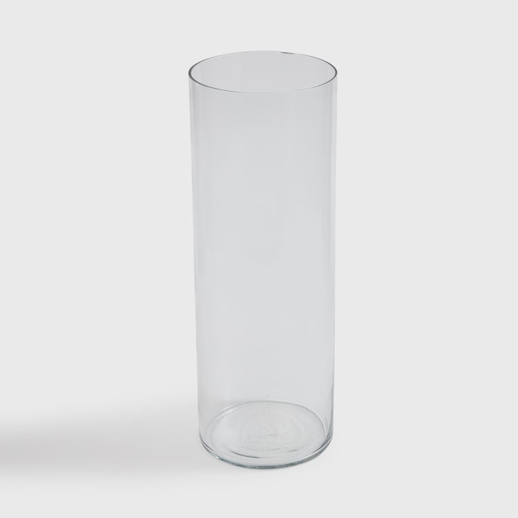 Contour Glass Cylindrical Table Vase