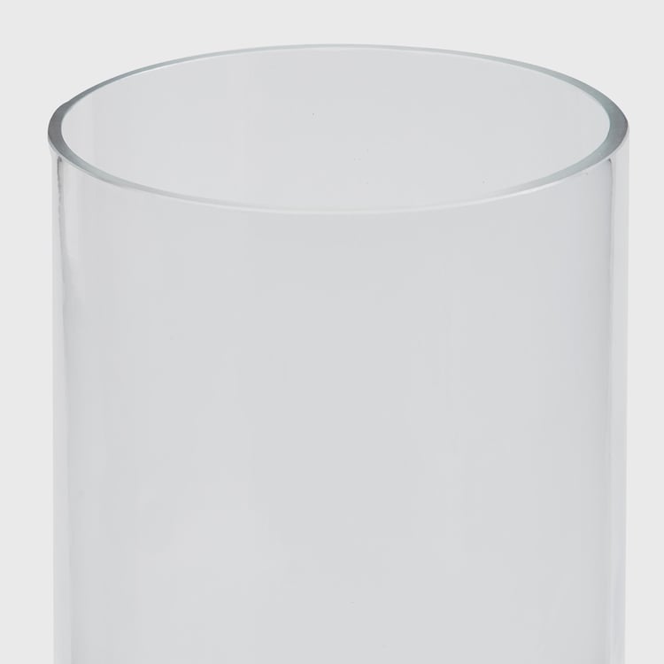 Contour Glass Cylindrical Floor Vase