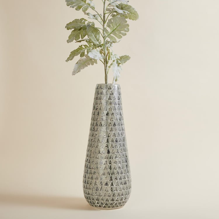 Mable Glass Mosaic Tall Vase