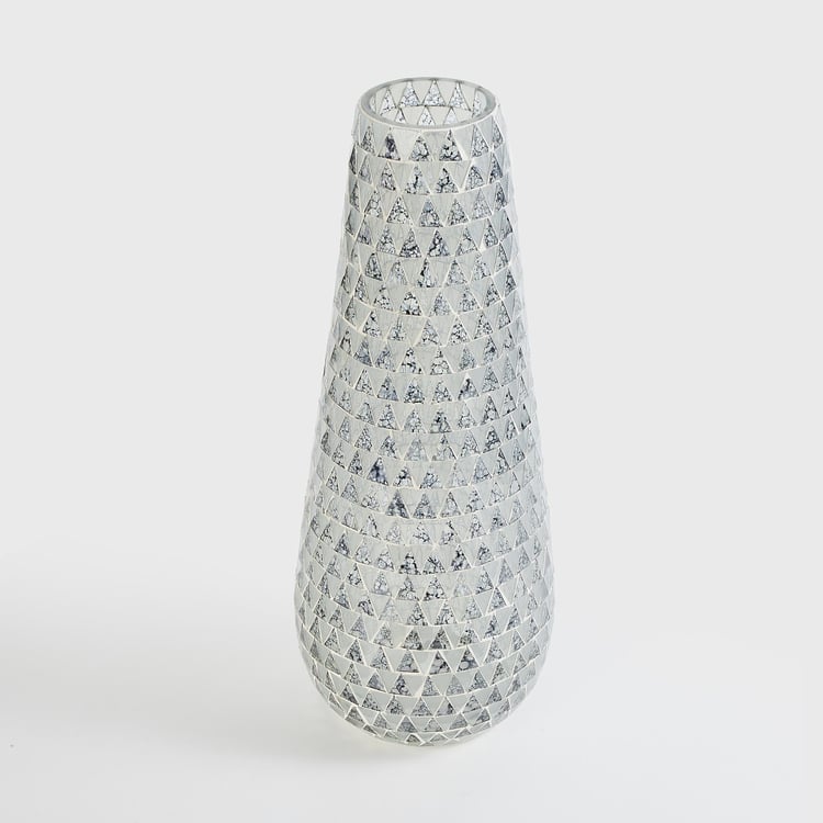 Mable Glass Mosaic Tall Vase