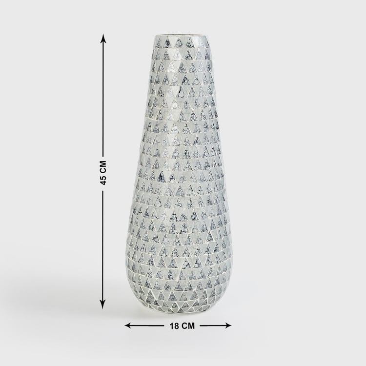 Mable Glass Mosaic Tall Vase