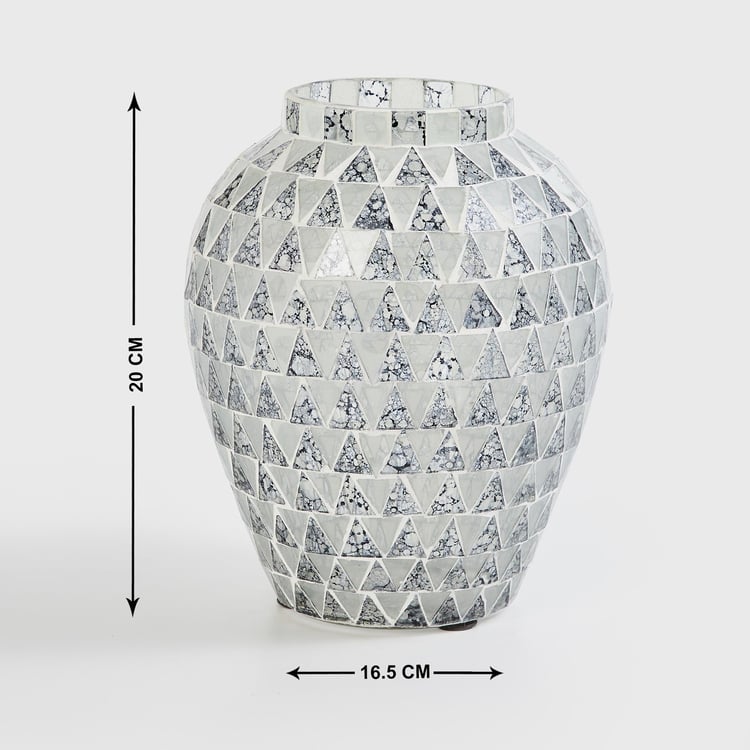 Buy Mable Glass Mosaic Vase from Home Centre at just INR 999.0