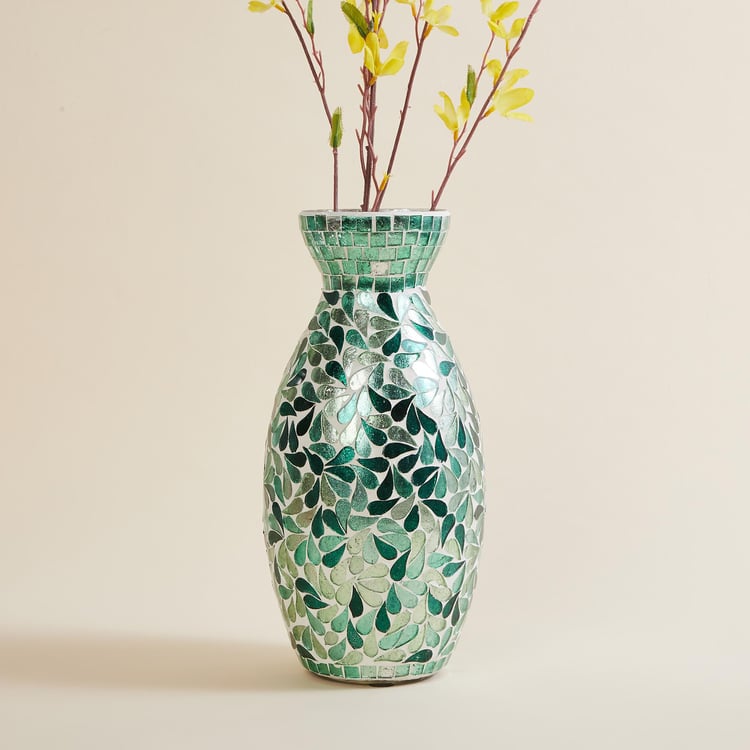 Mable Glass Mosaic Vase