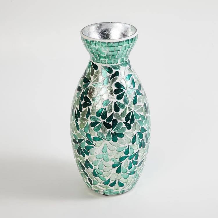 Mable Glass Mosaic Vase