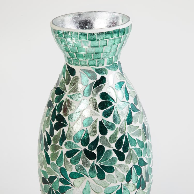 Mable Glass Mosaic Vase