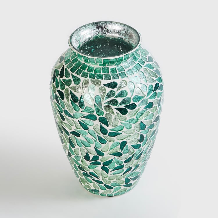Buy Mable Glass Mosaic Vase from Home Centre at just INR 999.0