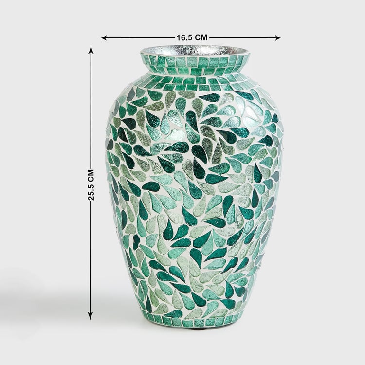 Buy Mable Glass Mosaic Vase from Home Centre at just INR 999.0