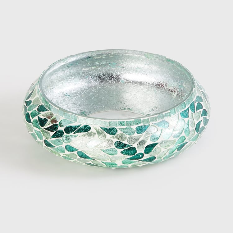 Mabel Glass Mosaic Potpourri Bowl with Stand