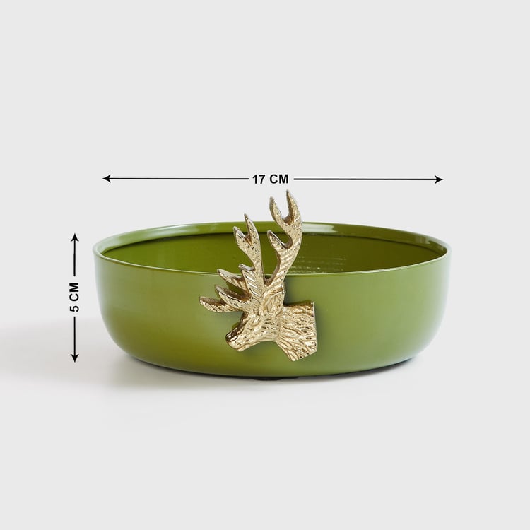 Splendid Metal Reindeer Potpourri Bowl
