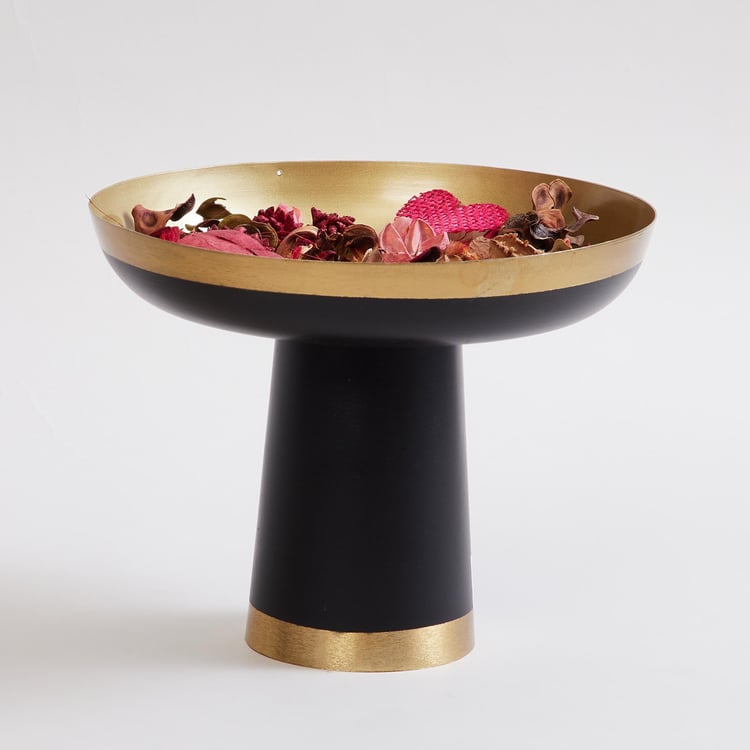 Vitara Akio Metal Decorative Bowl with Stand