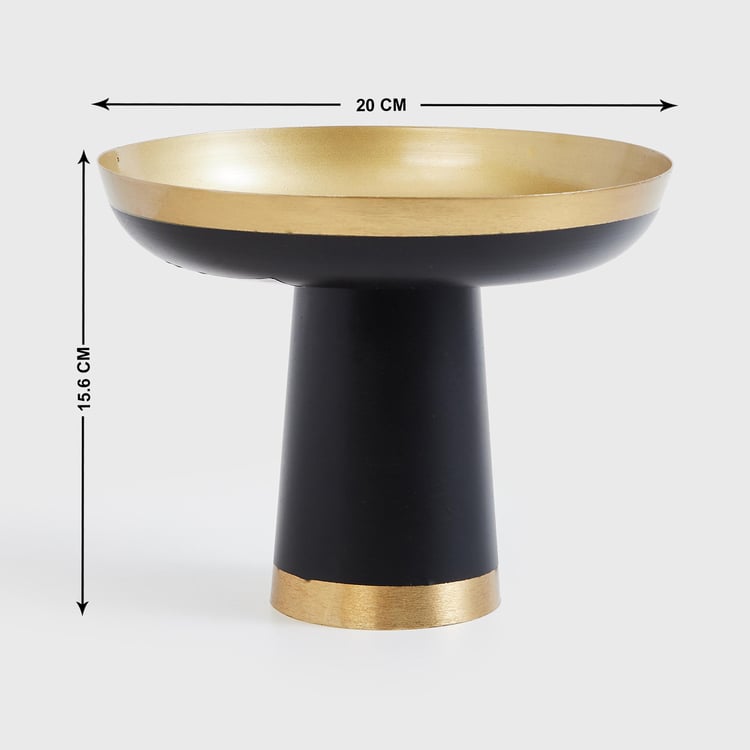 Vitara Akio Metal Decorative Bowl with Stand