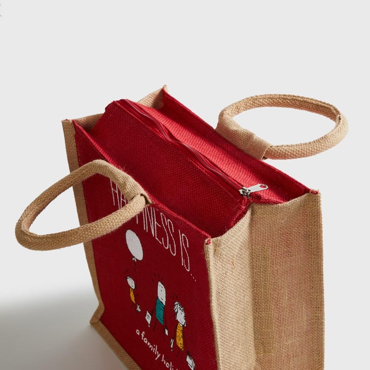 Livia Jute Lunch Bag