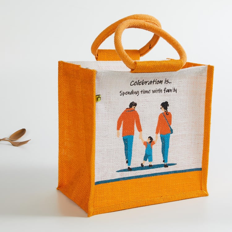 Livia Jute Lunch Bag