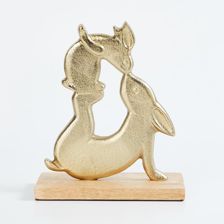 Monarch Metal Bunny Figurine