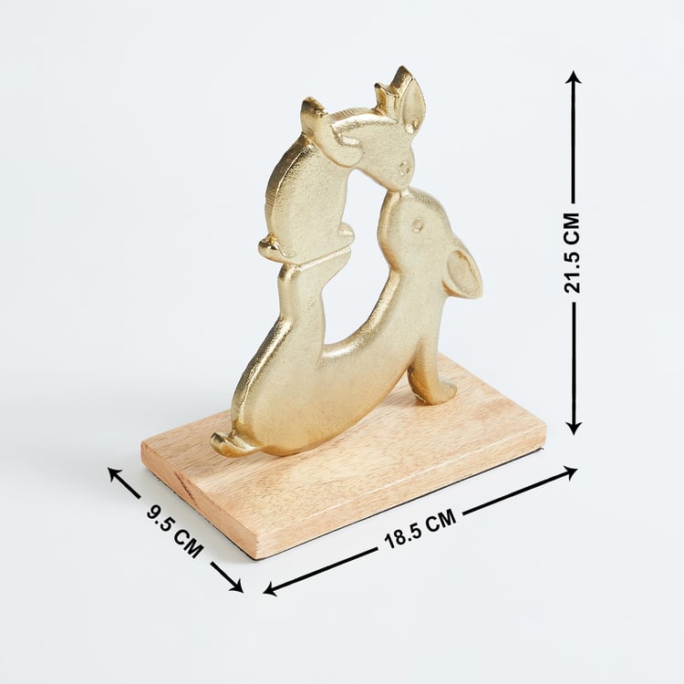 Monarch Metal Bunny Figurine