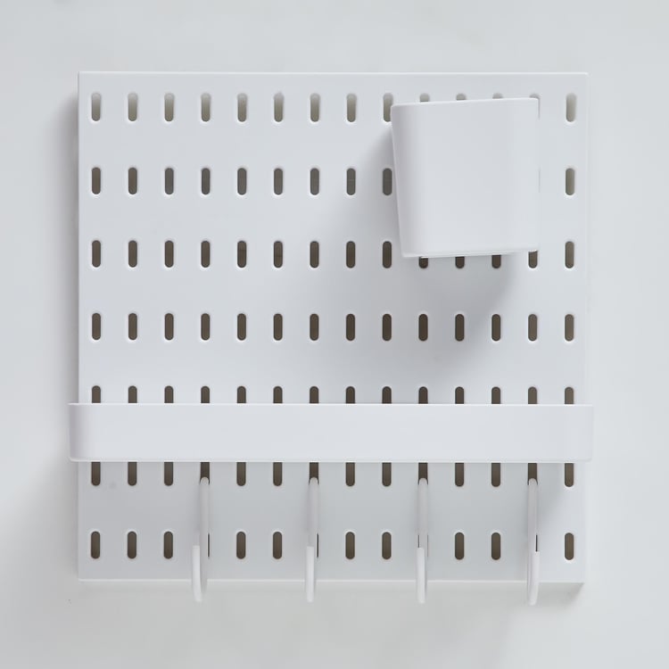 Corsica Regan 7Pcs Metal Pegboard Combinations Wall Organiser