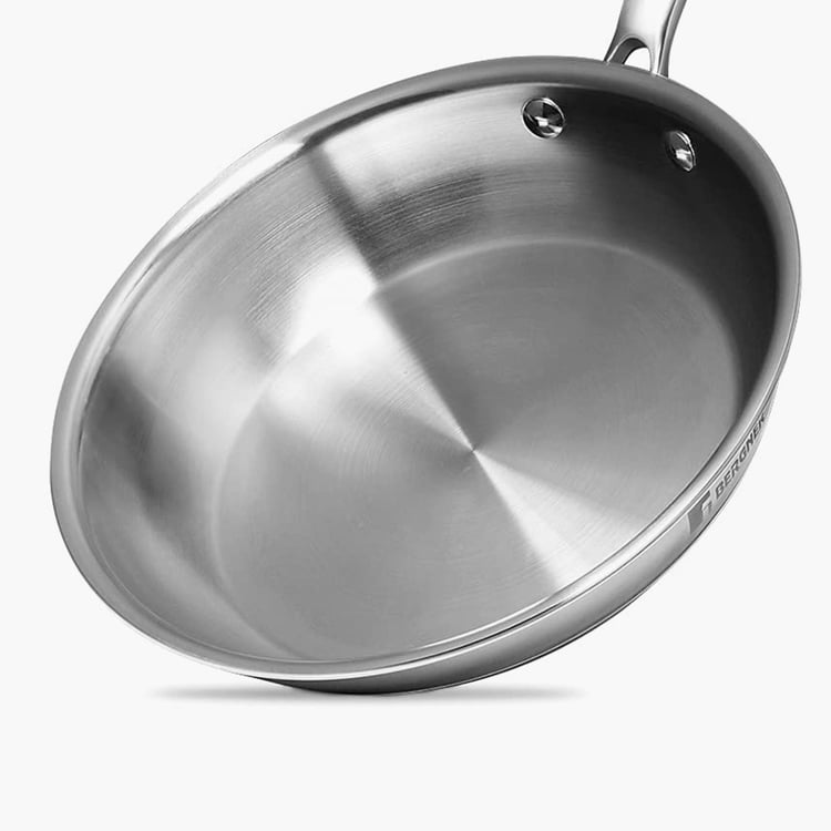 BERGNER Argent 5cx Silver Stainless Steel Frying Pan - 20cm