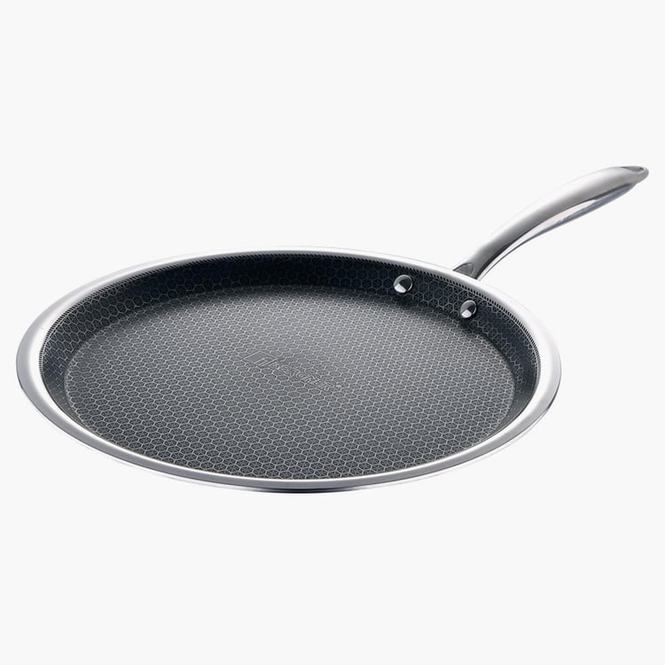 BERGNER Hitech Prism Non-Stick Stainless Steel Dosa Tawa - 28 cm