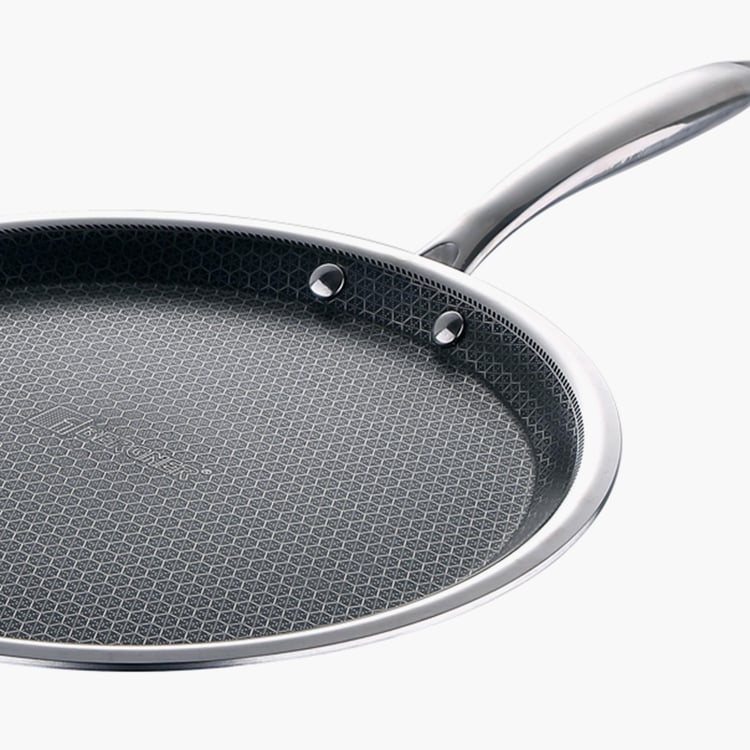 BERGER Hitech Black Non-Stick Stainless Steel Induction Tawa - 30cm
