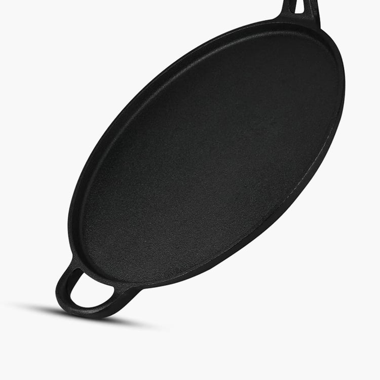 BERGNER Elements Black Cast Iron Flat Tawa - 30cm