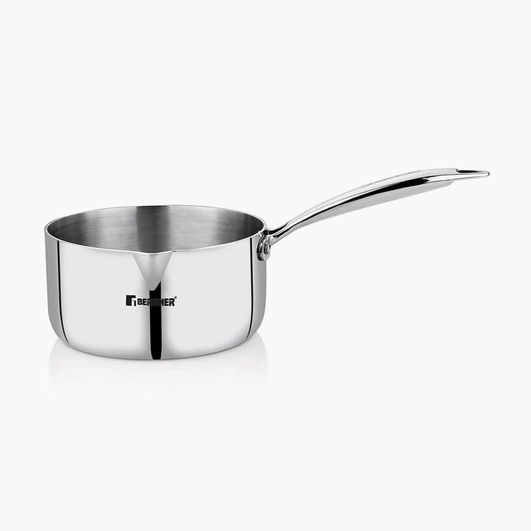 BERGNER Argent Silver Stainless Steel Induction-Base Saucepan - 16cm