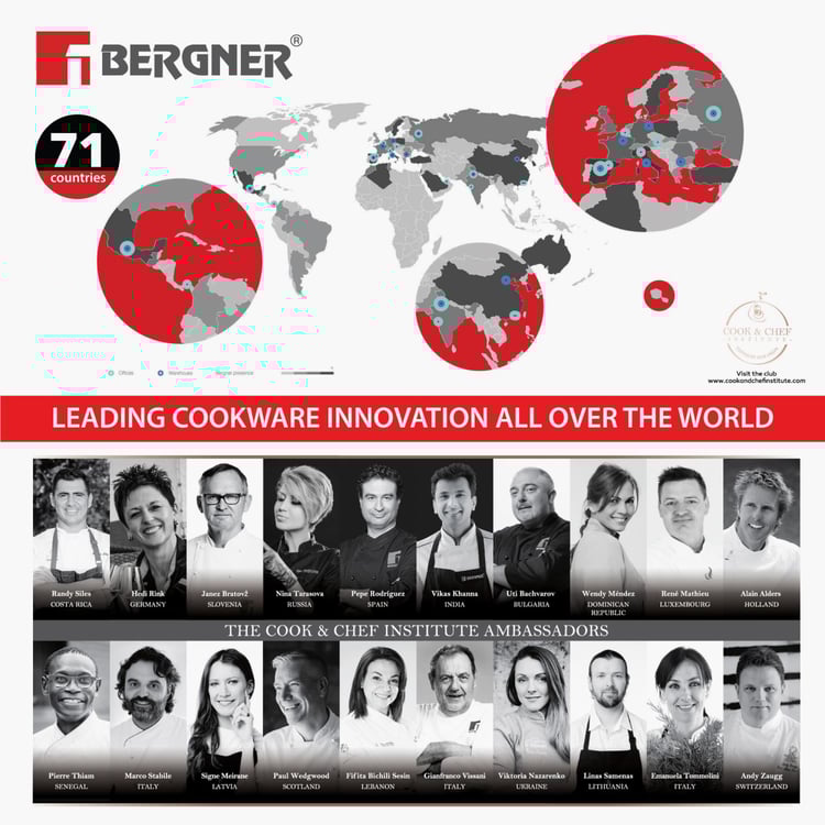 BERGNER Argent Silver Stainless Steel Induction-Base Saucepan - 16cm