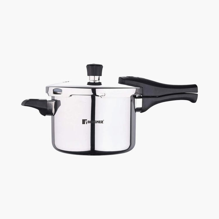 BERGNER Argent Elements Silver Stainless Steel Pressure Cooker With Outer Lid - 3.5l