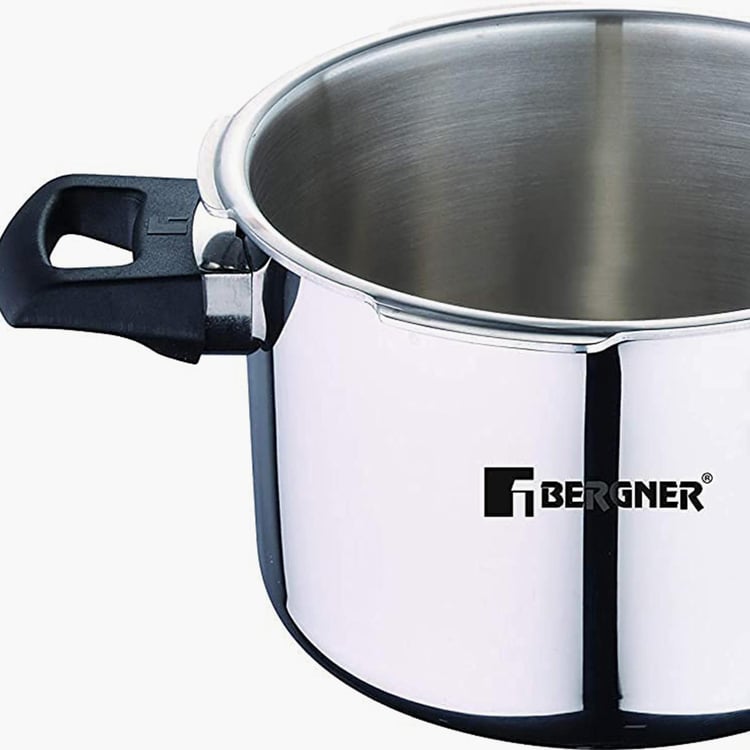 BERGNER Argent Elements Silver Stainless Steel Pressure Cooker With Outer Lid - 3.5l